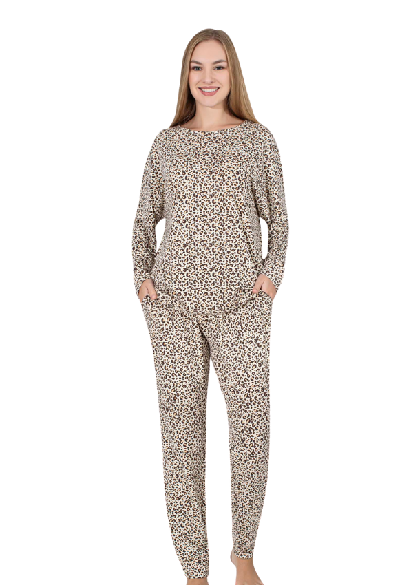 Piżama Damska Wild Comfort, Beżowy, r. M-XXL