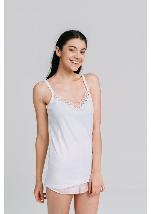 Podkoszulka damska Vienetta, White, Biała, r. S-3XL