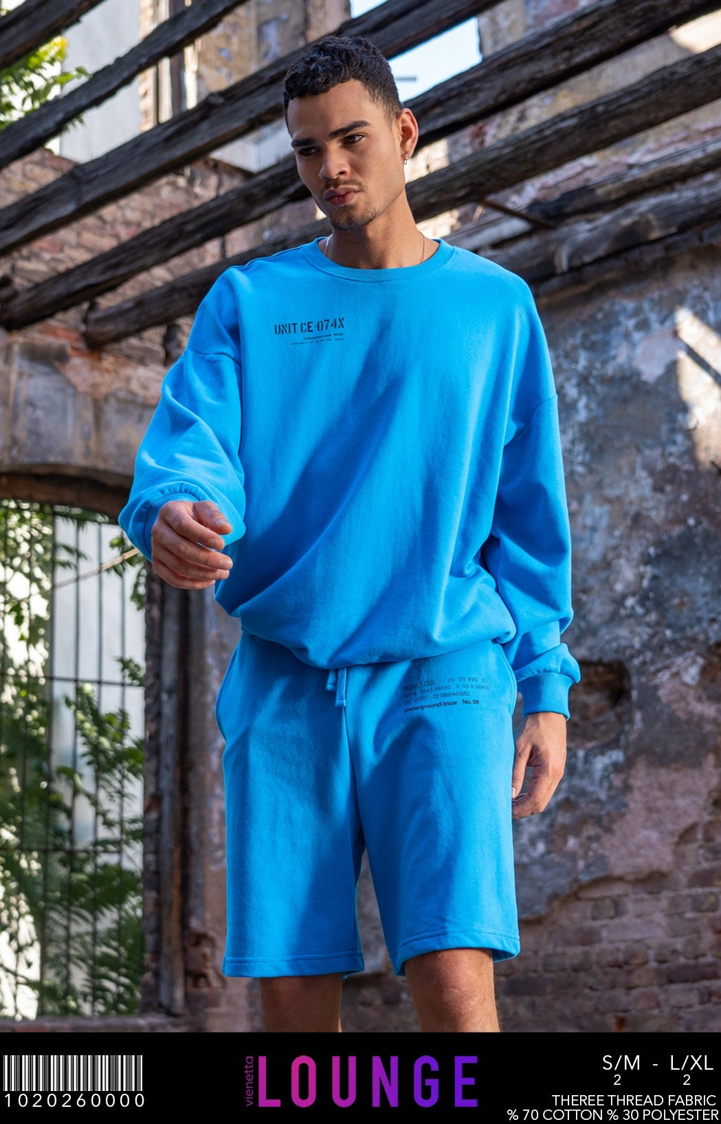Komplet DRES męski Vienetta, UXIT CE-074X, Niebieski, r. S/M-L/XL image 5
