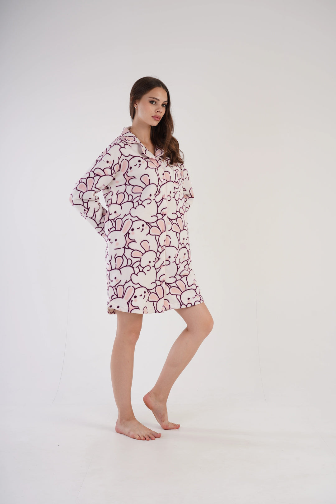 Koszula Nocna polarowa Arctic Angels' , ecru, r. S-XL image 5