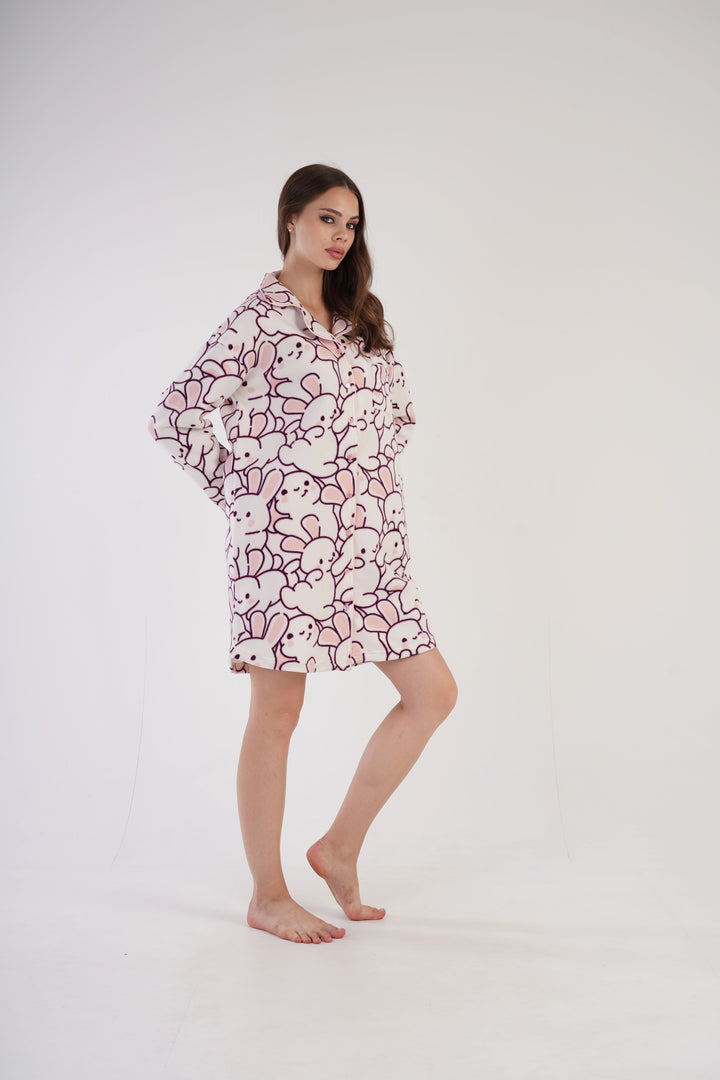 Koszula Nocna polarowa Arctic Angels' , ecru, r. S-XL image 5