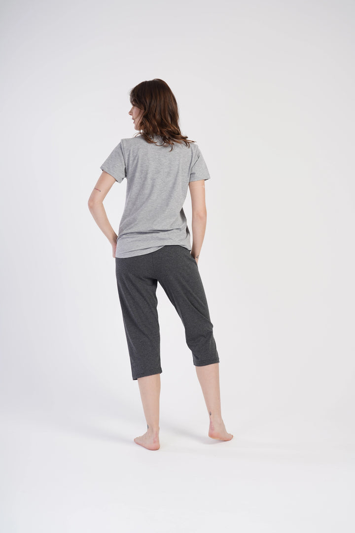 Piżama Damska Vienetta Top Fashion, Grafitowy/Szary, r. M-XXL image 5