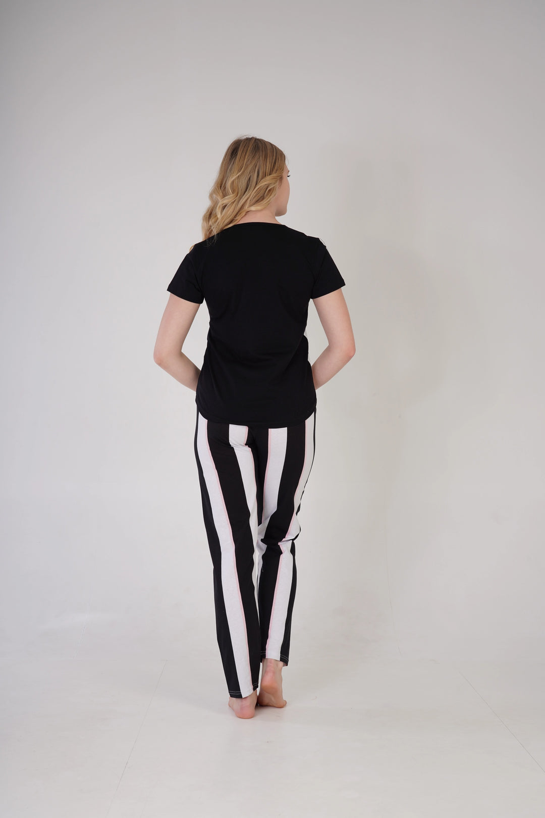 Piżama Damska Vienetta Panda Haven, czarna, r. S-XL image 4