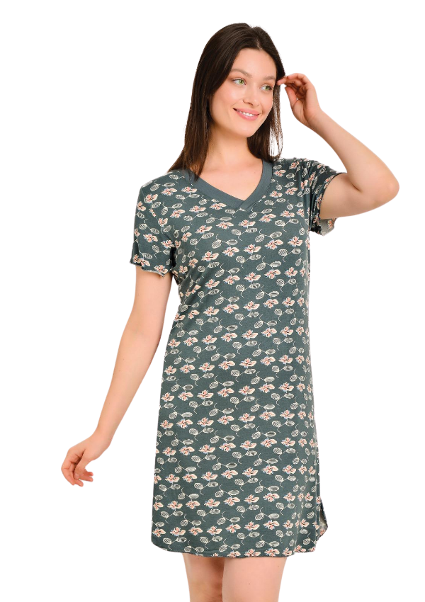 Koszula Nocna Botanic Calm, Zielony, r. M - 3XL