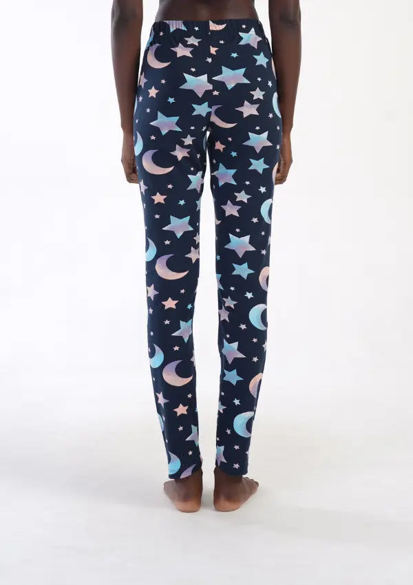 Spodnie damskie Vienetta Night Sky, Granatowe, r. S - XL