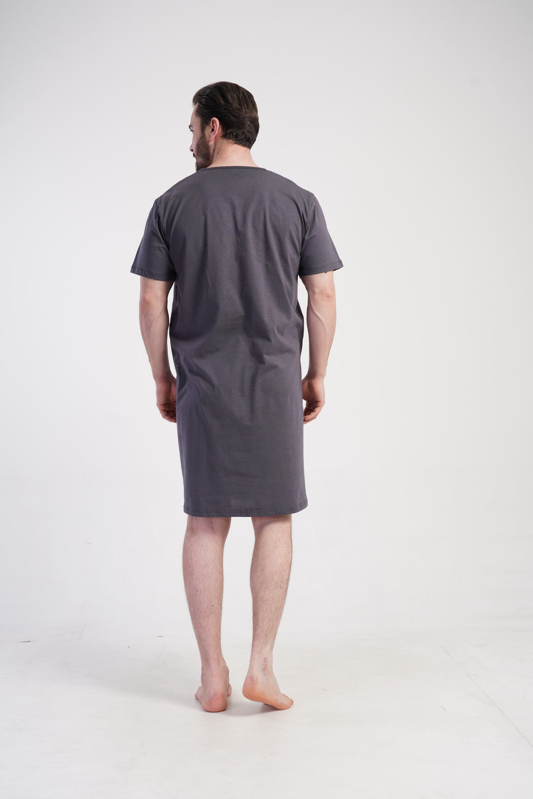 Koszula męska Vienetta Tiger Night, Szary, r. L-XXXL