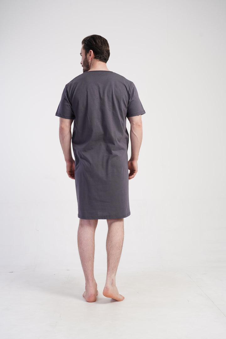 Koszula męska Vienetta Tiger Night, Szary, r. L-XXXL