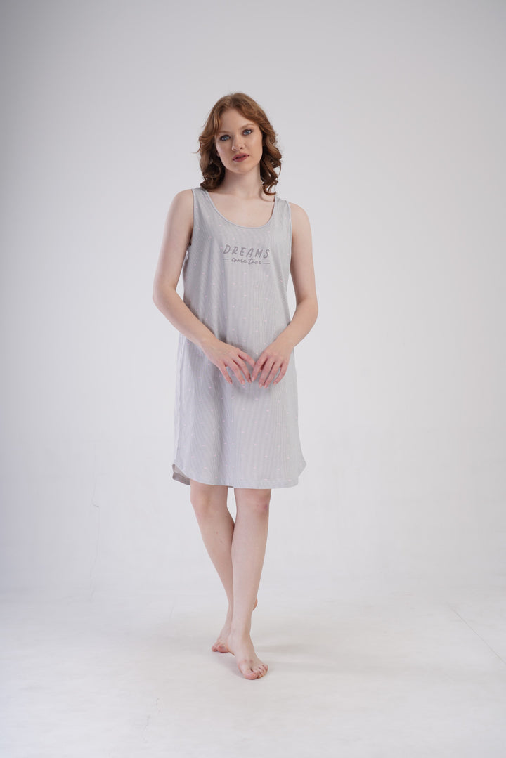 Koszula Nocna Vienetta Dreams, Szary, r. M-XXL