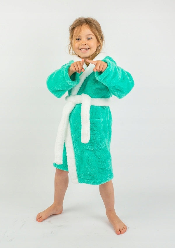 Szlafrok Dziecięcy Honey Bunny Mint, miętowy, r. 110-134