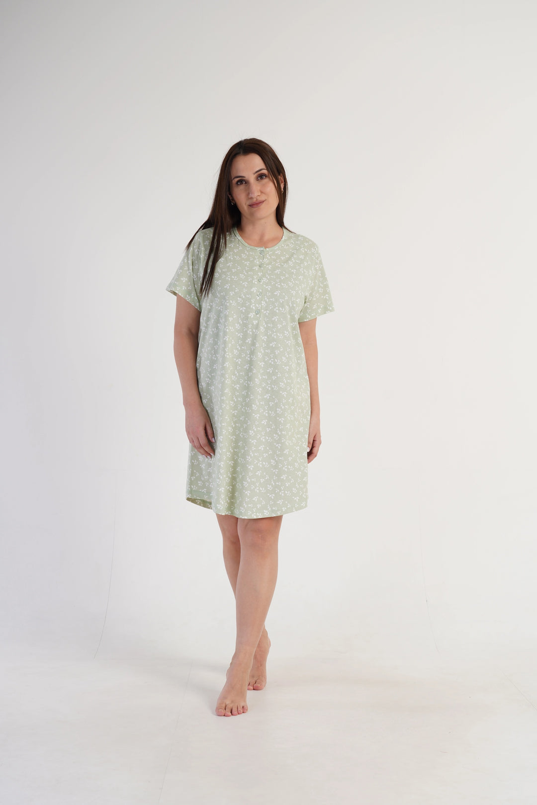 Koszula Nocna Vienetta Spring Poetic, Zielony, r. 1XL-4XL image 0