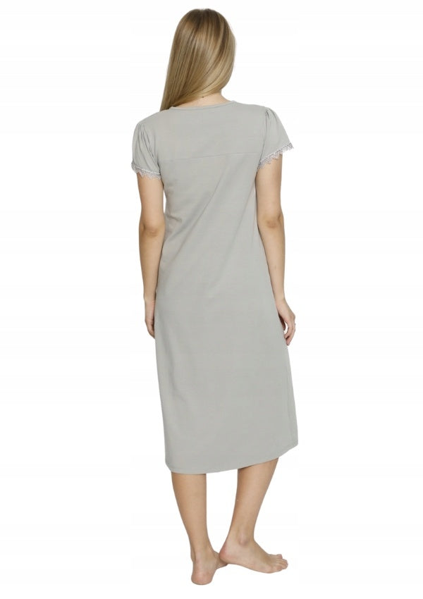 Koszula do karmienia Vienetta, Mom Life, Szara, r. M-XXL image 2