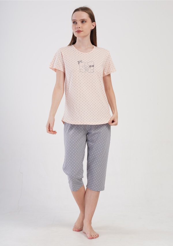 Piżama Damska Vienetta Soft Balance, Różowy, r. M-XXL