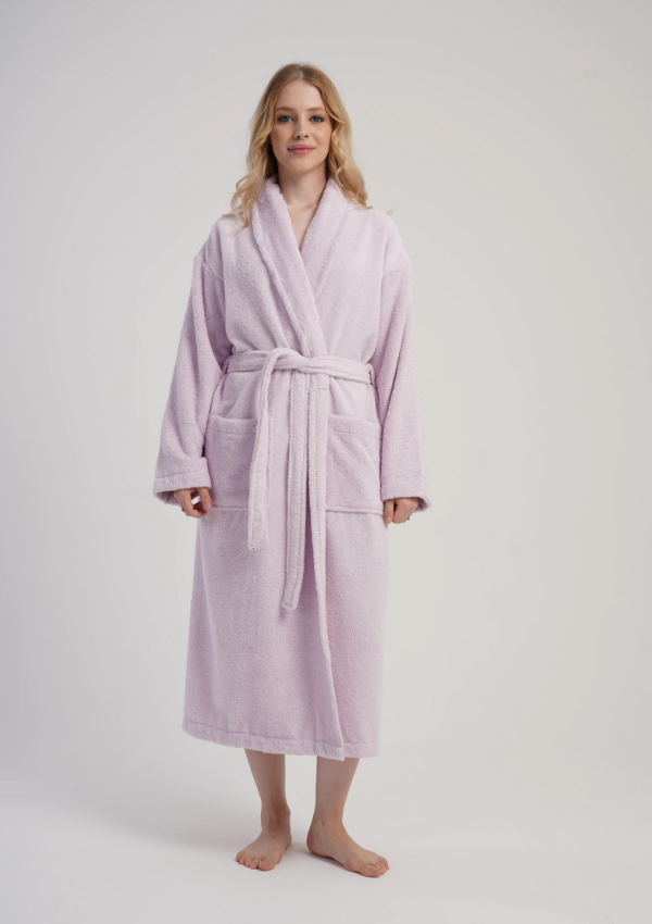 Szlafrok damski Vienetta Soft Comfort, Różowy, r. M-XXL