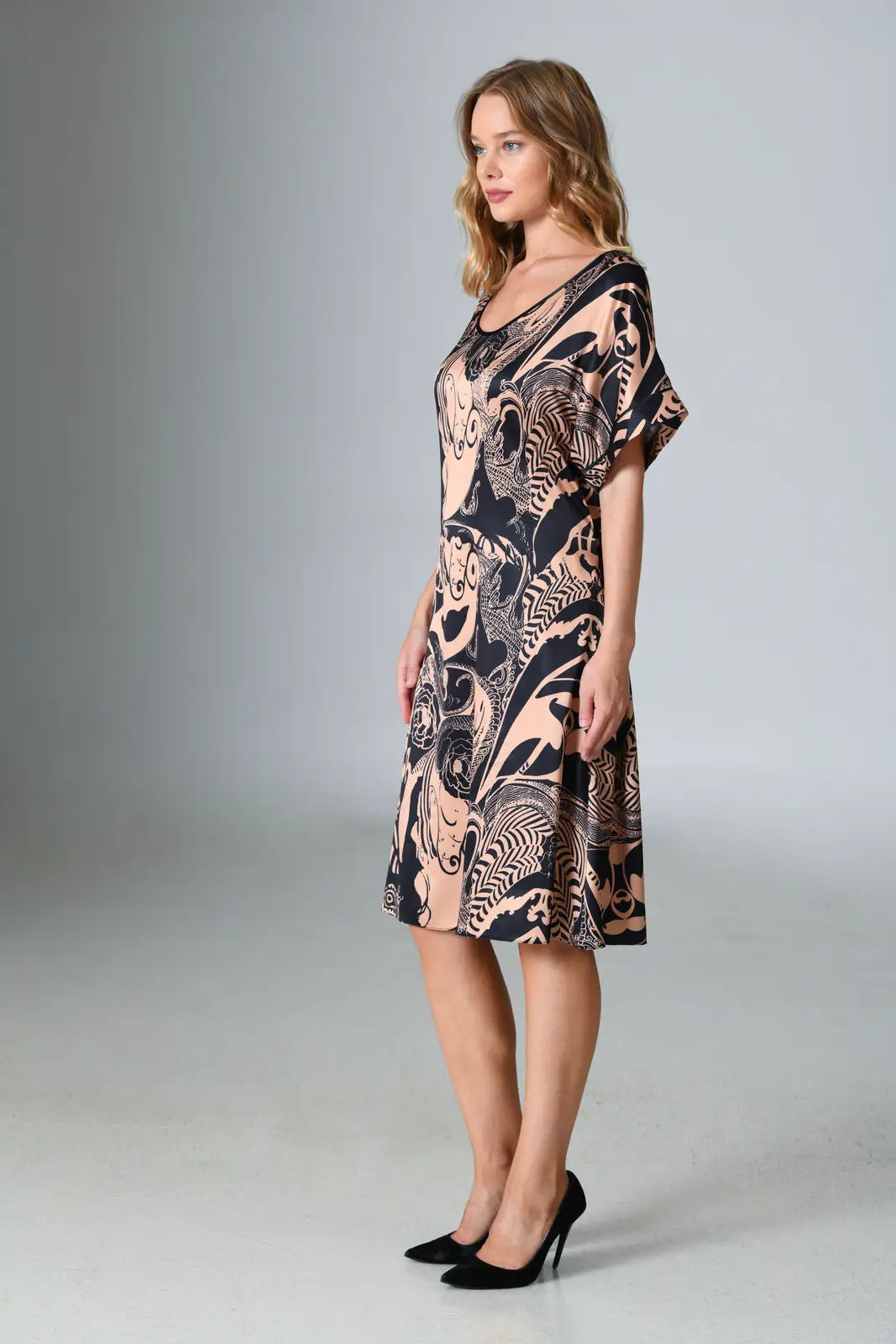 Koszula Nocna Vienetta, Midnight Muse, Czarny, r. S-XL