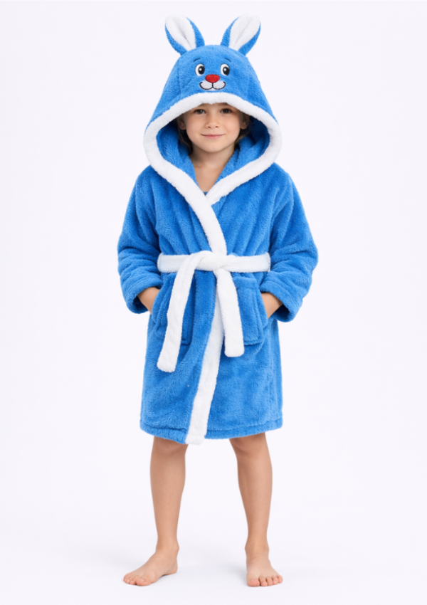 Szlafrok Dziecięcy Honey Bunny Navy, granatowy, r. 110-134