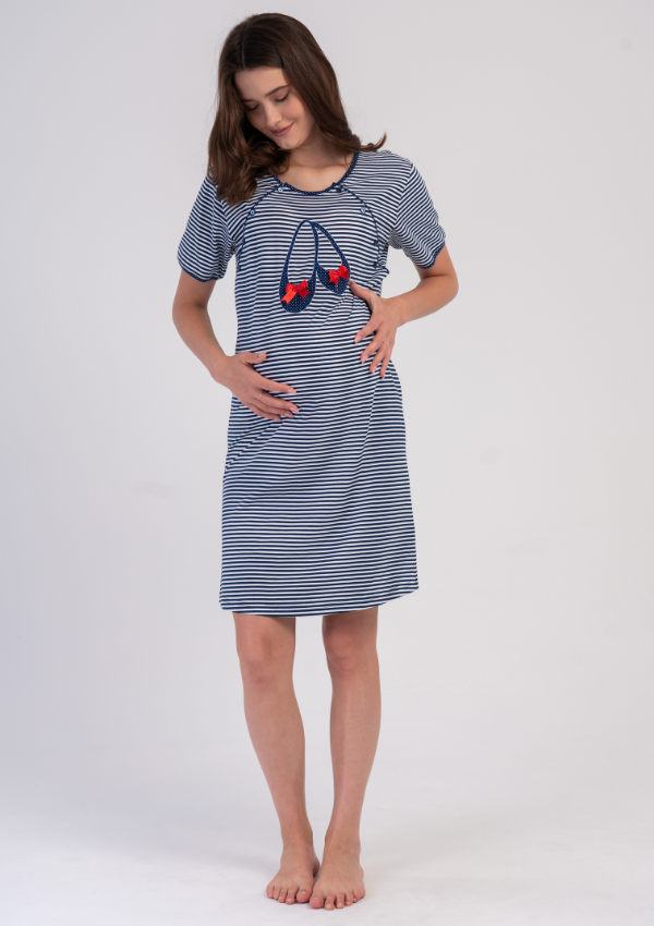Koszula do Karmienia Vienetta Ballet Mom, Granatowy, r. S-XL