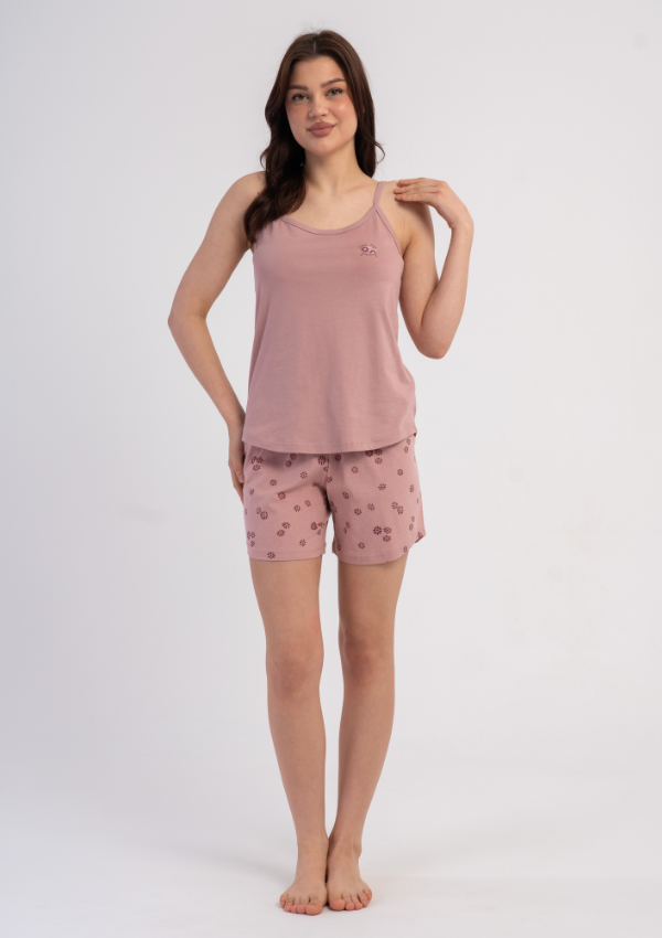 Piżama Damska Wild Blossom, Różowy, S -XL