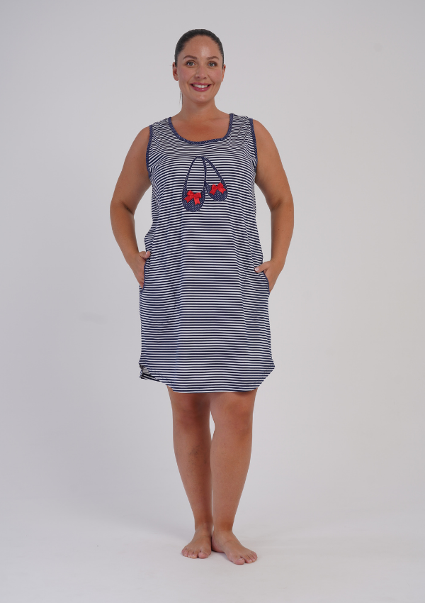 Koszula Nocna Damska Ballet Breeze, Granatowy, r. 1XL - 4XL