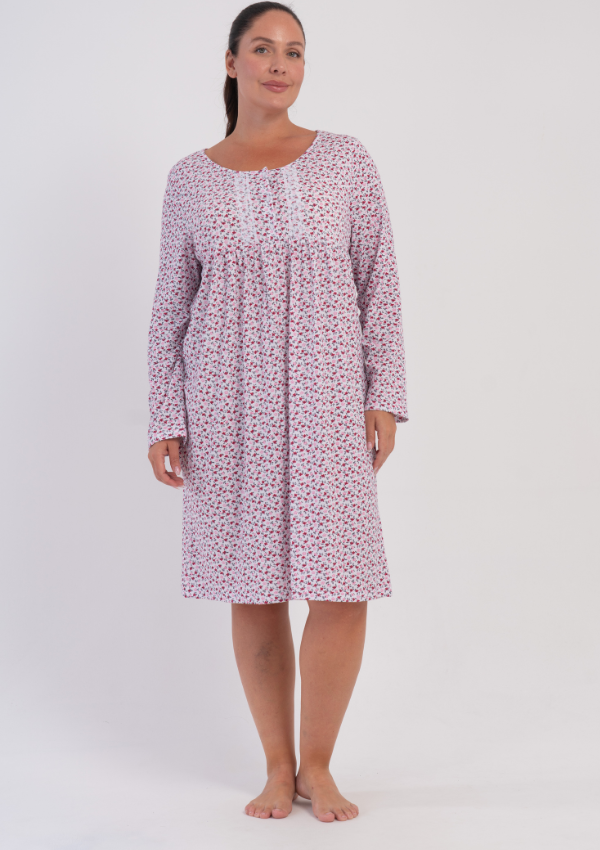 Koszula Nocna Vienetta Blossom Nightdress, Różowy, r. 1XL - 4XL