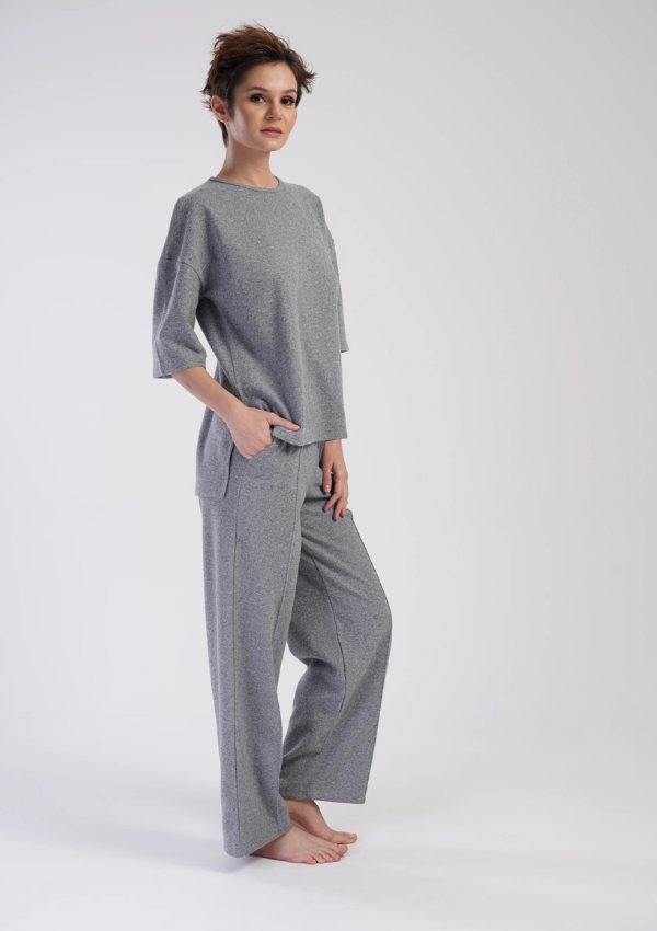 Piżama Damska Vienetta Warm Night, Szary, r. S-XL