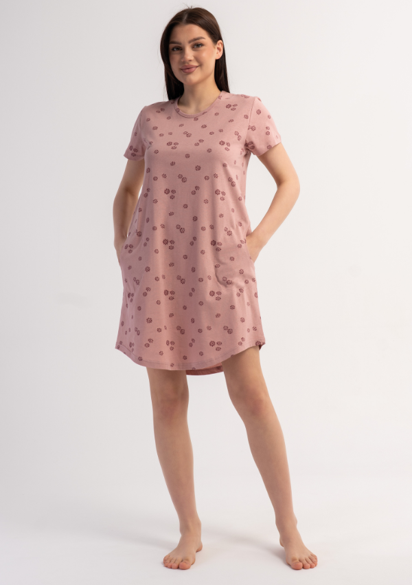 Koszula Nocna Vienetta Rose Petals, Różowy, r. M-XXL