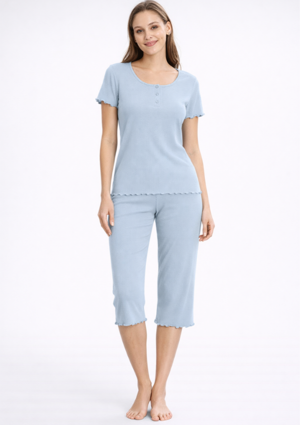 Piżama Damska LightBlue Comfort, Niebieski, r. M-XXL