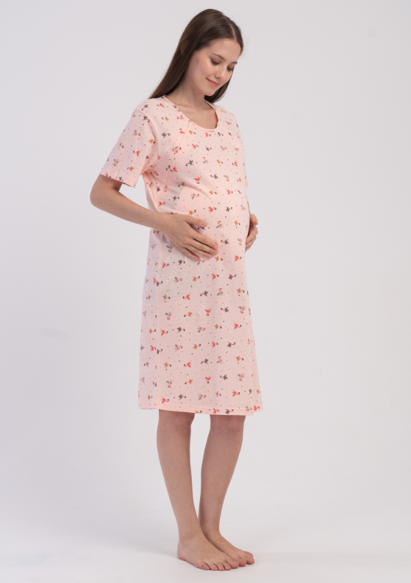 Koszula do Karmienia Vienetta Butterfly Maternity, Różowy, r. S-XL