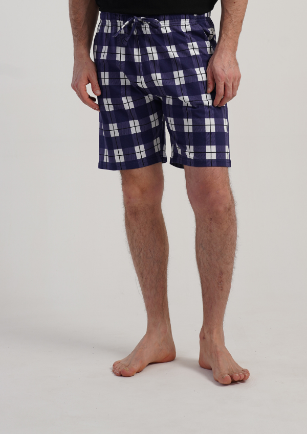 Spodnie męskie Vienetta Navy Plaid, Granatowy, r. M-XXL