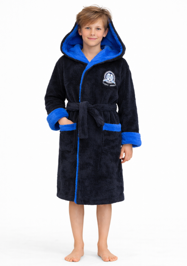 Szlafrok chłopięcy, Navy Cozy Robe, r. 134- 164