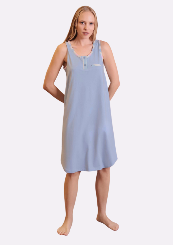 Koszula Nocna Vienetta Blue Breeze, Niebieski, r. M-XXL