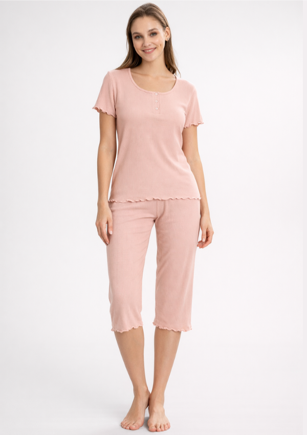 Piżama Damska LightPink Comfort, Różowy, r. M-XXL