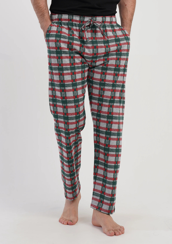 Spodnie męskie Vienetta Gray Check, Szary, r. M-XXL