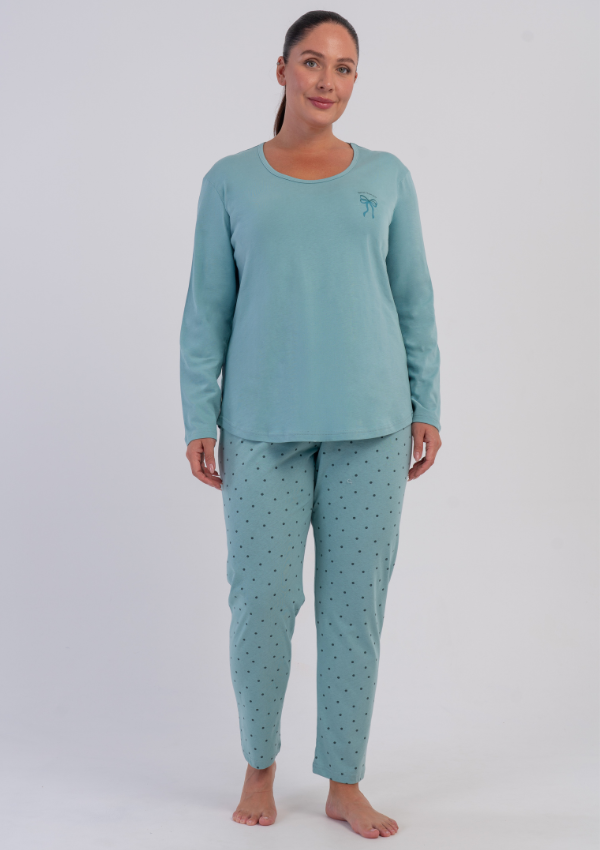 Piżama Damska Vienetta Deep Teal, Zielony r. 1XL-4XL