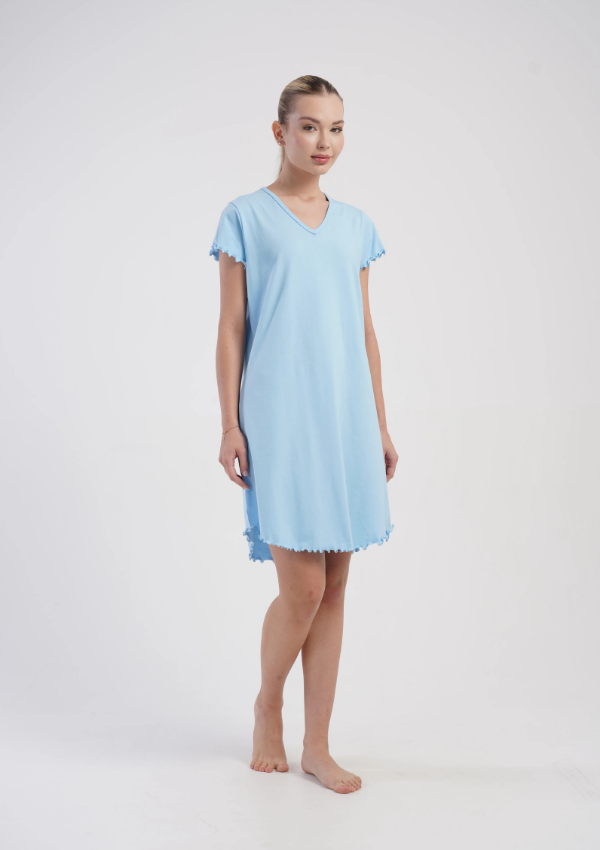 Koszula Nocna Vienetta Classic Dream, Niebieski, r. S-XL