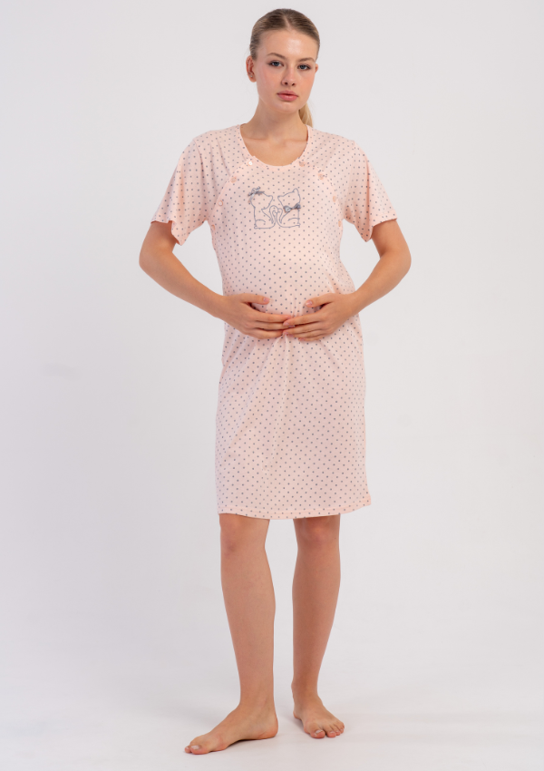 Koszula do Karmienia Vienetta Kitty Maternity, Różowy, r. S-XXL