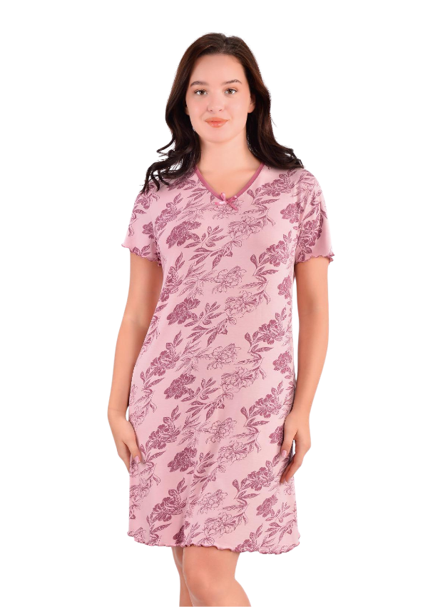 Koszula Nocna Rose Calm, Różowy, r. M - 3XL