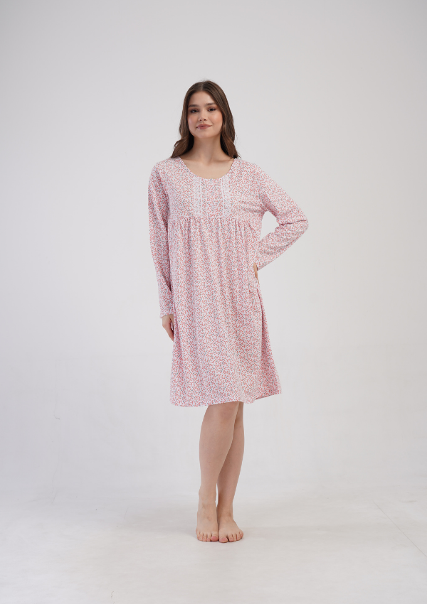 Koszula Nocna Vienetta Flower Night, Różowy, r. 1XL - 4XL