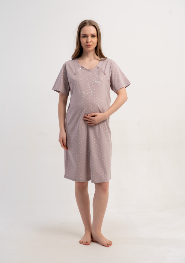Koszula do Karmienia Vienetta Soft Mama, Beżowy, r. S-XL