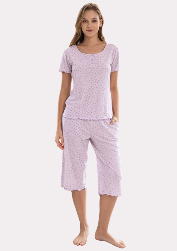 Piżama Damska Lilac Relax, Fioletowy, r. M-XXL