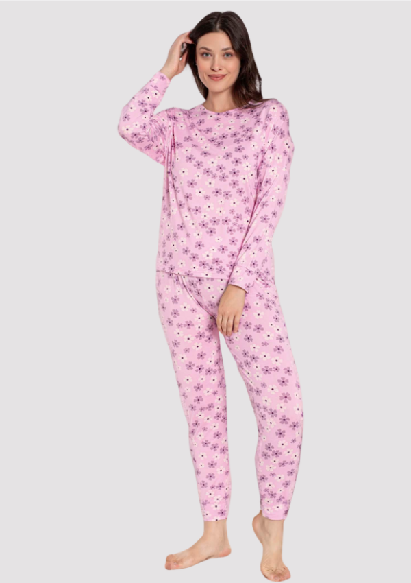 Piżama Damska  Blossom Soft, Różowy, r. M-XXL