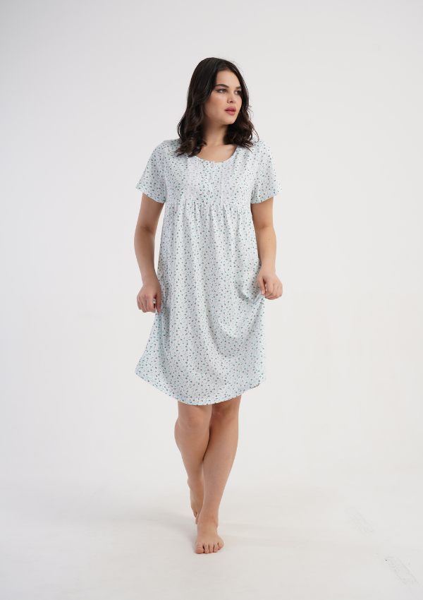 Koszula Nocna Vienetta Green Whisper, Zielony, r. M-XXL