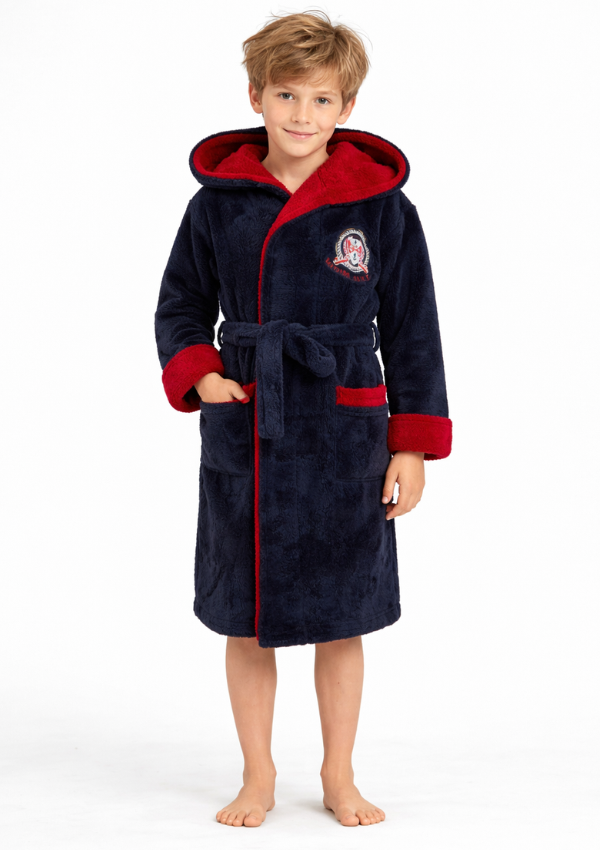 Szlafrok chłopięcy, Navy Cozy Robe, r. 134- 164