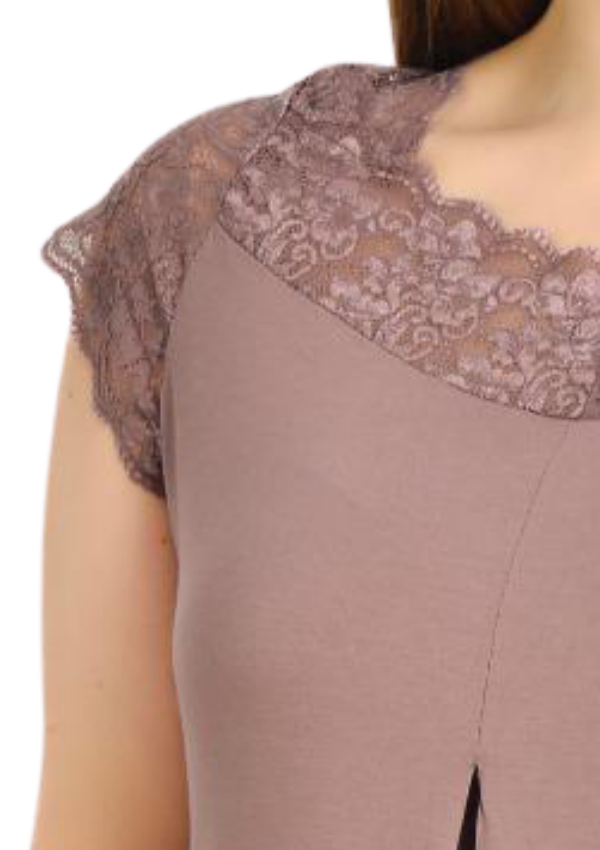 Koszula Nocna Night Relax, Brązowy, r. 2XL - 5XL