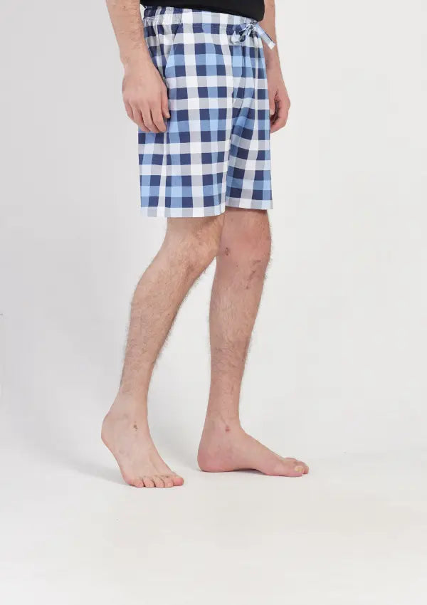 Spodnie męskie Vienetta Blue Checkmate, Niebieski, r. M-XXL