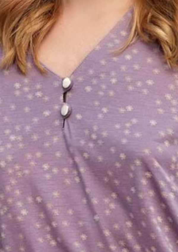 Piżama Damska Bamboo Charm, Fioletowy, r. M-2XL