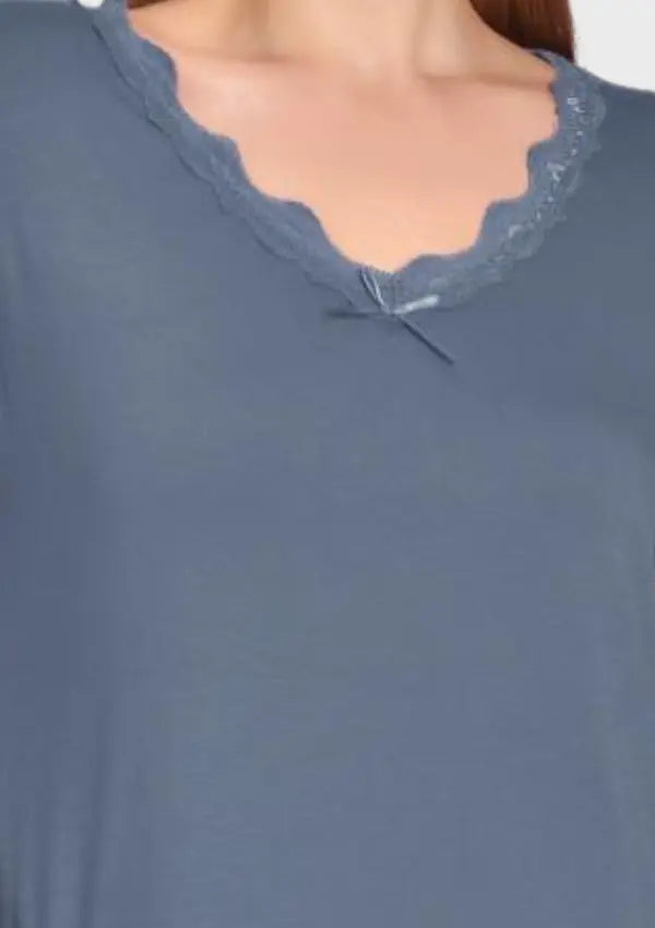 Koszula Nocna Simplicity, Niebieski, r. 2XL - 5XL