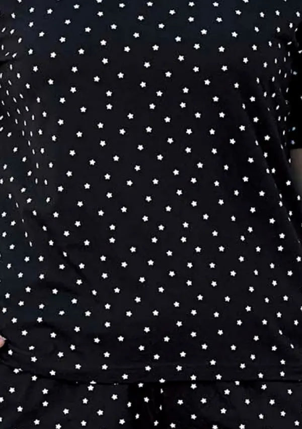 Piżama damska Black Vibes, Czarny r. 2XL - 4XL