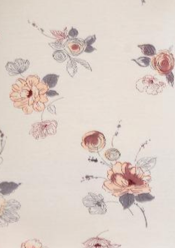 Piżama damska Flower Comfort, Beżowy, r. 2XL-5XL