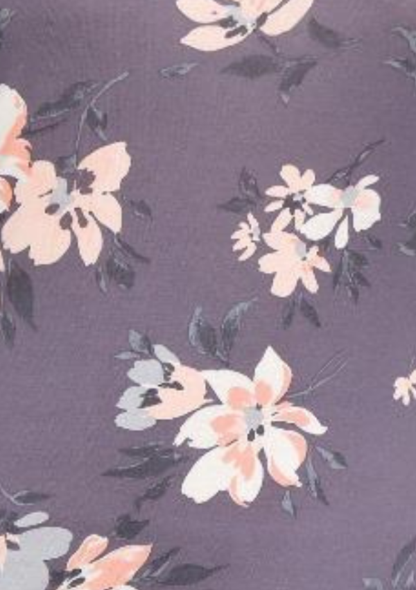 Piżama damska Floral Comfort, Fioletowy, r. 2XL-5XL