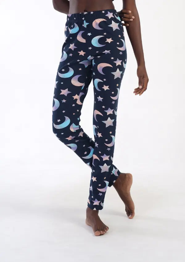 Spodnie damskie Vienetta Night Sky, Granatowe, r. S - XL